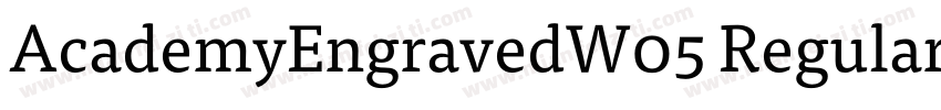 AcademyEngravedW05 Regular字体转换